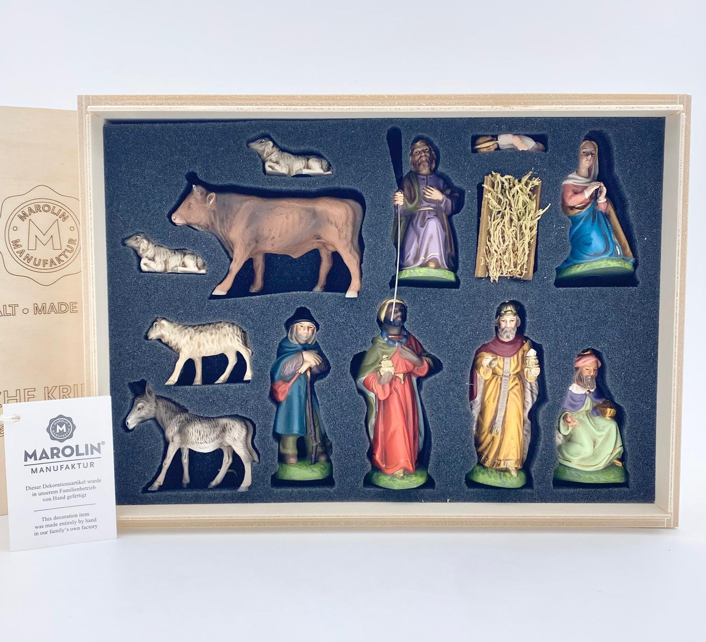 Nostalgische Krippenfiguren Marolin Manufaktur