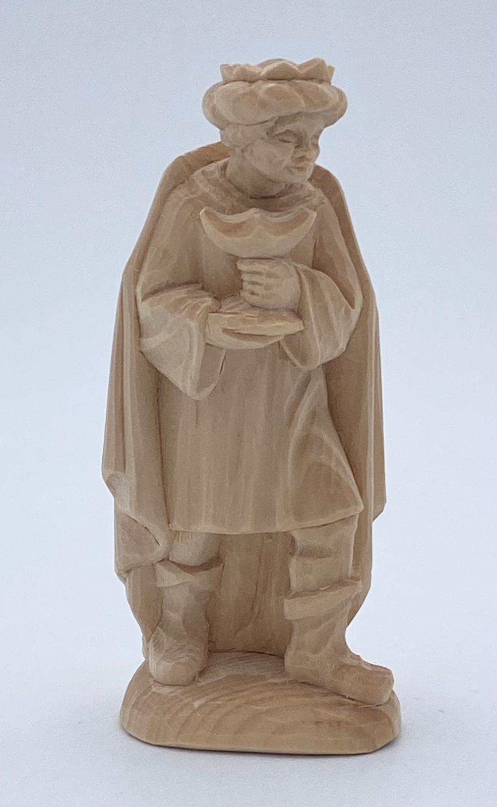 Tannenkrippe Zirbelkiefer Figur König Kaspar