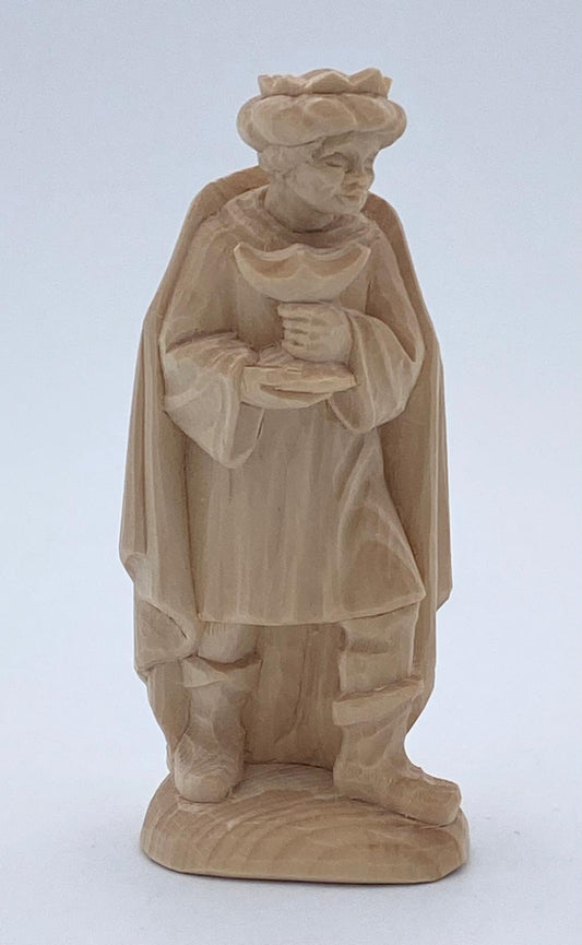 Tannenkrippe Zirbelkiefer Figur König Kaspar