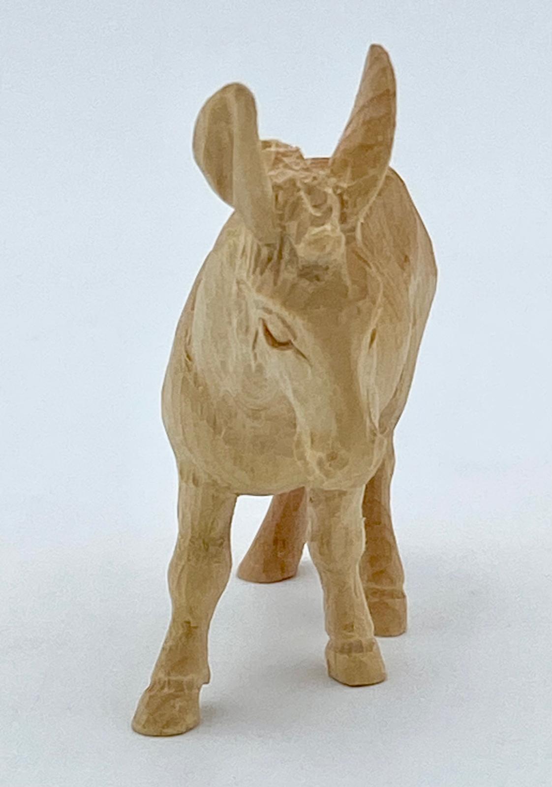 Tannenkrippe Zirbelkiefer Figur Esel