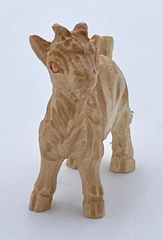 Tannenkrippe Figur Kitz (Zirbelkierfer)