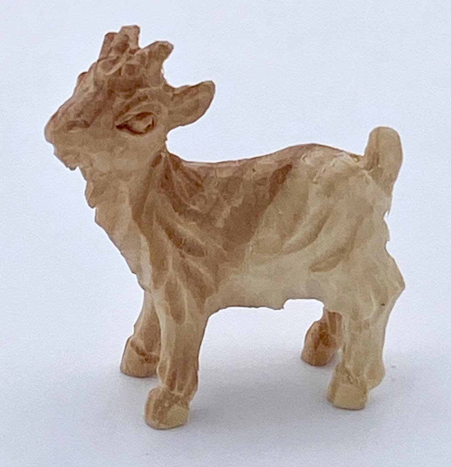 Tannenkrippe Figur Kitz (Zirbelkierfer)