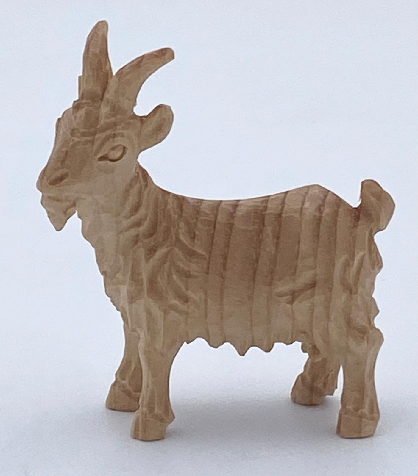 Tannenkrippe Figur Ziege (Zirbelkierfer)